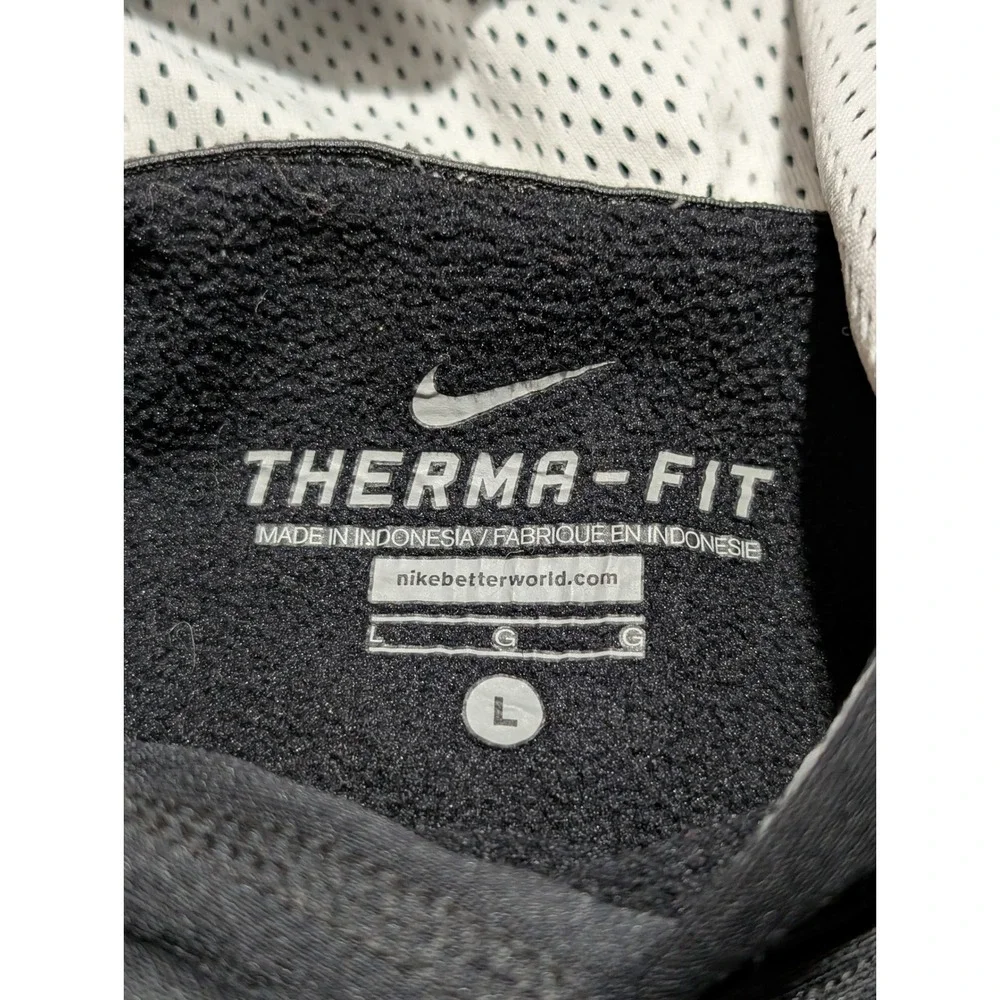 Nike Therma Fit Hoodie‎ Black Pullover Long Sleeve Kids Size L